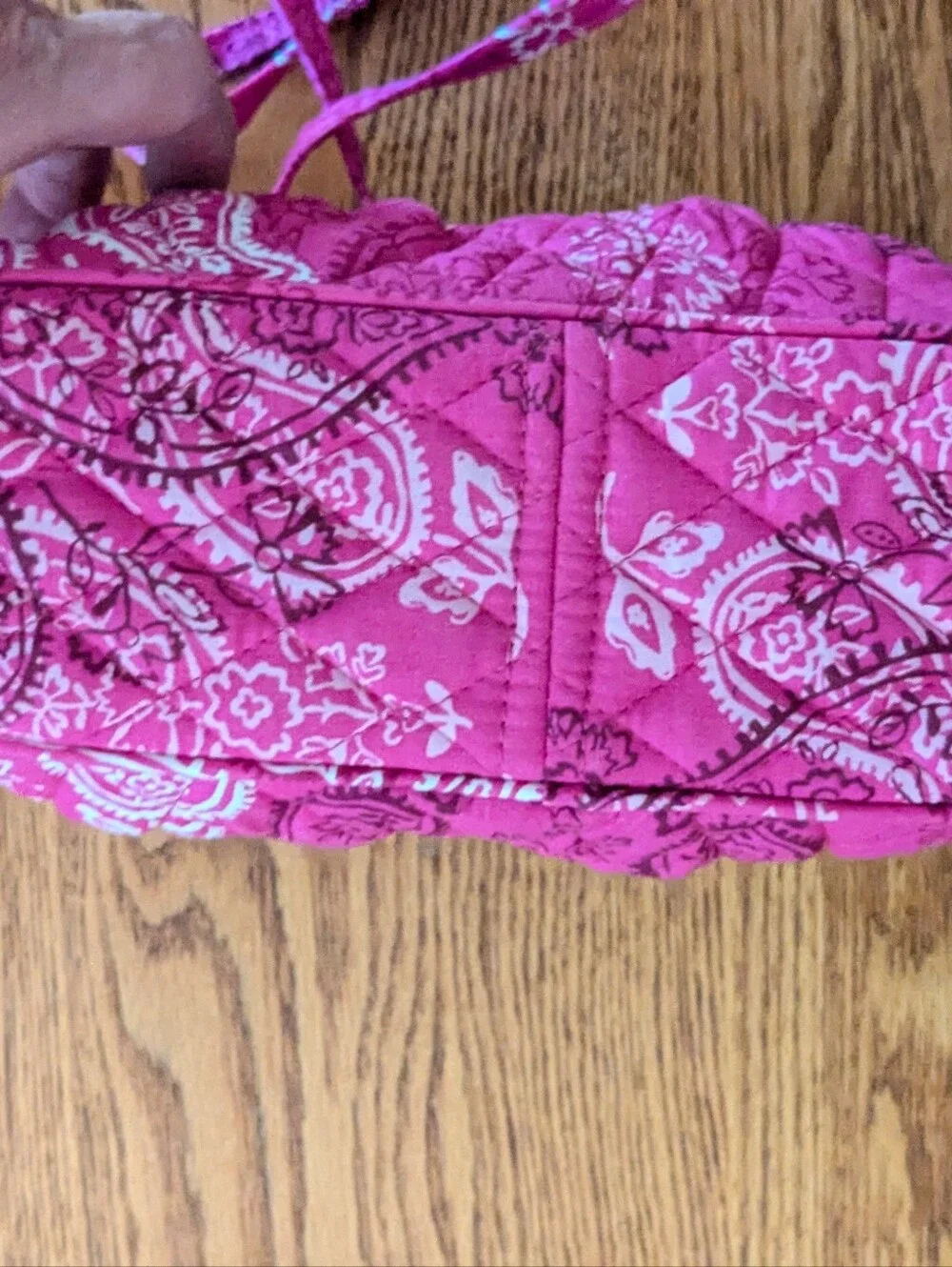 NWT Vera Bradley Pink Paisley Frannie Crossbody Bag